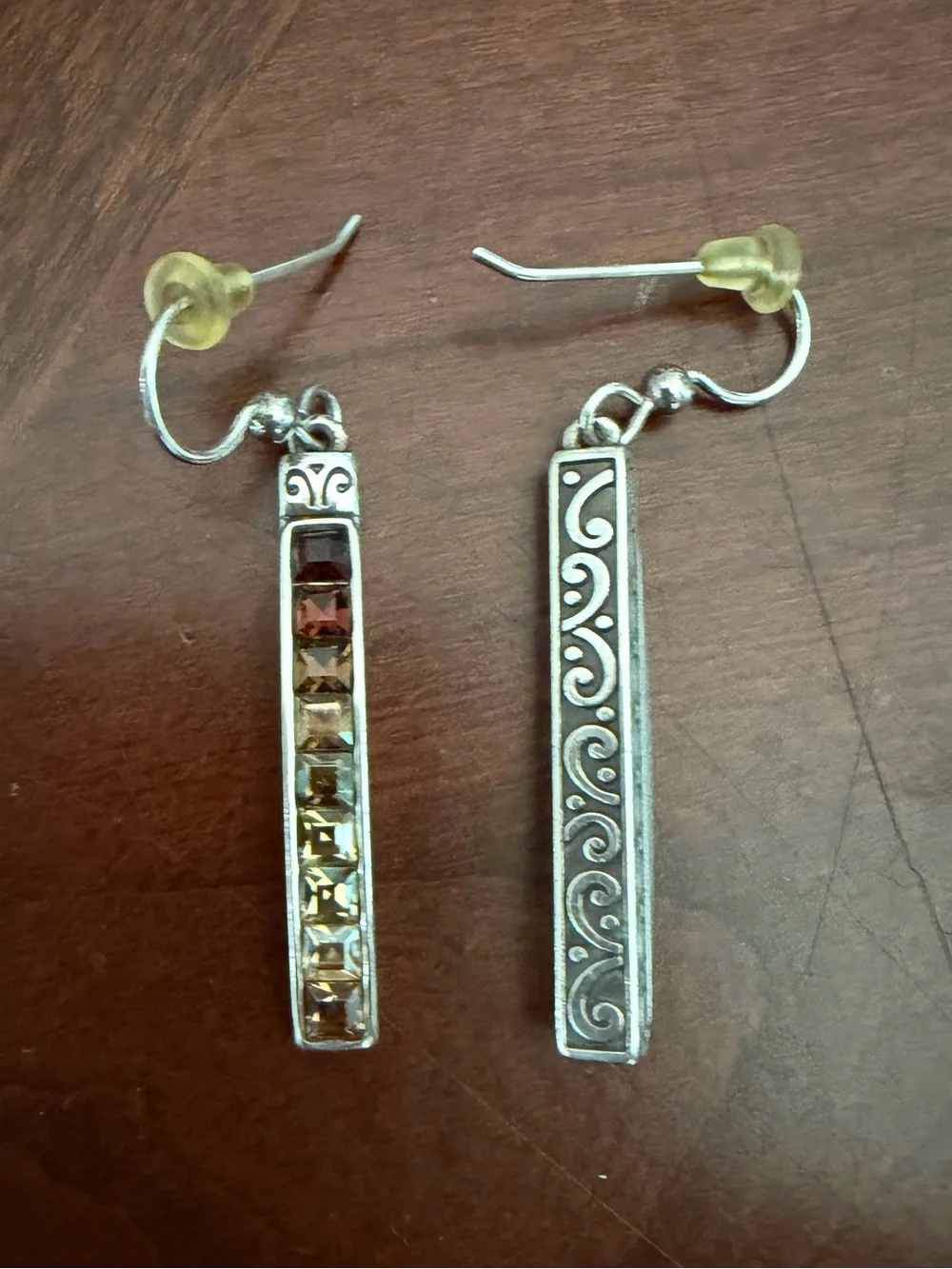 Brighton Retired Spectrum Topaz Hues French Wire Earrings